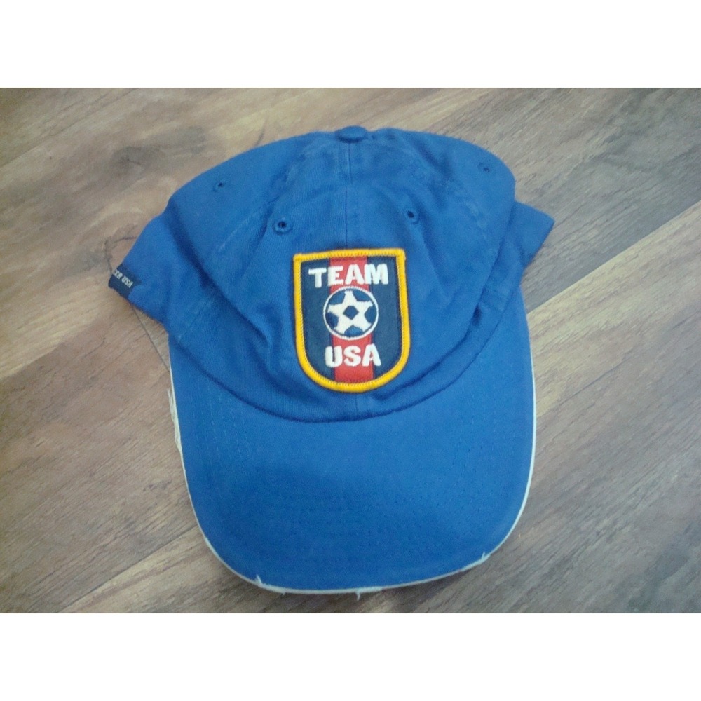 YOUTH USA SOCCER FUTBOL HAT CAP DEADSTOCK VINTAGE TT3